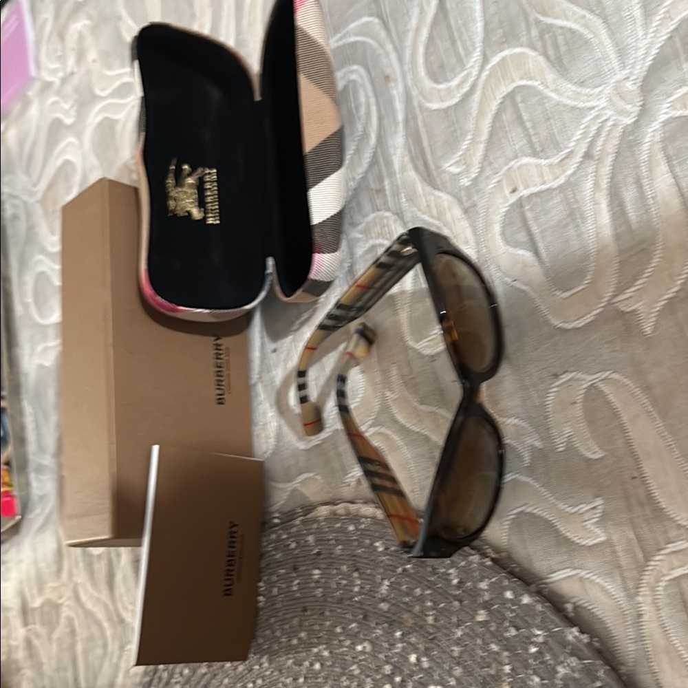 Burberry Sunglasses with Brown and Black Accents